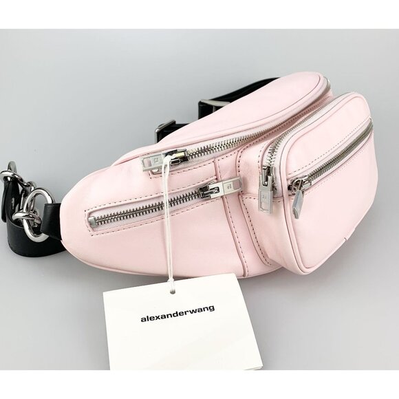 NWT Authentic Alexander Wang Attica multi-pocket belt bag In Pink - Picture 5 of 13